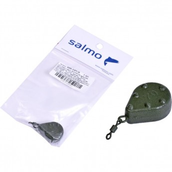Груз SALMO с вертлюгой Bun Swivel green 040г Груз SALMO с вертлюгой Bun Swivel green 040г