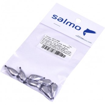 Груза SALMO Bullet на силиконовой трубке 08.0 7Шт