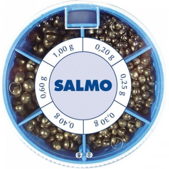 Грузила SALMO Дробинка Pl 6 секций стандартные 100г набор